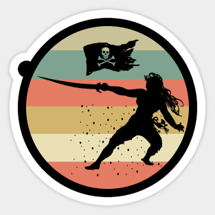 Pirate Life Vintage Sticker